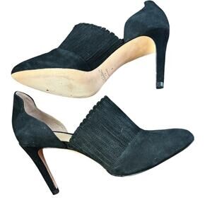 Eight Fifteen Anthropologie Black Heeled Mules Women's Size 8